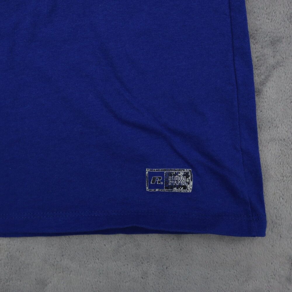 Russell Athletic Shirt Womens M Blue Long Sleeve Round Neck Knit Casual T Shirt - Picture 10 of 16
